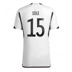 Herren Fußballbekleidung Deutschland Niklas Sule #15 Heimtrikot WM 2022 Kurzarm